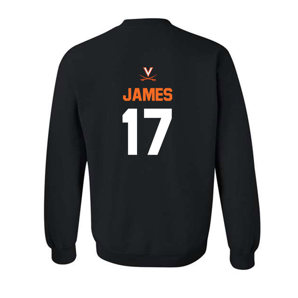 Virginia - NCAA Baseball : Chone James - Sport Shersey Crewneck Sweatshirt
