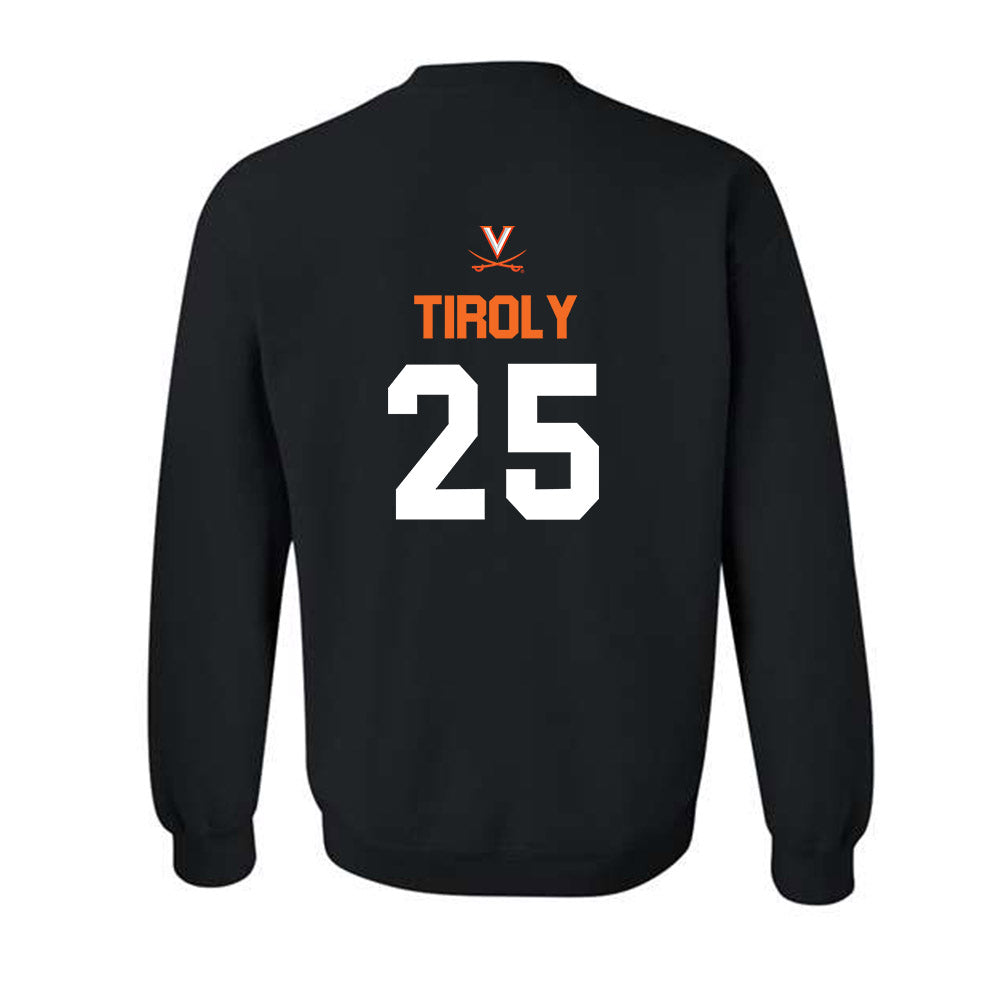 Virginia - NCAA Baseball : Joe Tiroly - Sport Shersey Crewneck Sweatshirt-1