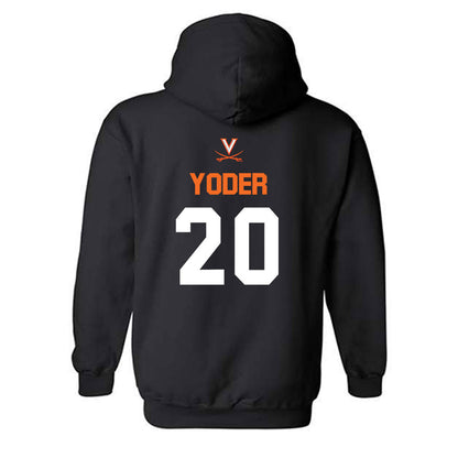 Virginia - NCAA Baseball : Noah Yoder - Sport Shersey Hooded Sweatshirt-1