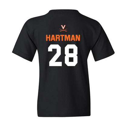 Virginia - NCAA Baseball : Lucas Hartman - Sport Shersey Youth T-Shirt-1