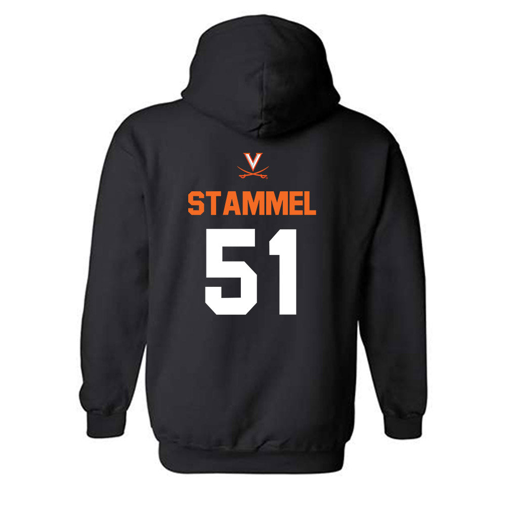 Virginia - NCAA Baseball : Max Stammel - Sport Shersey Hooded Sweatshirt-1