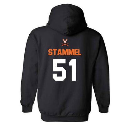 Virginia - NCAA Baseball : Max Stammel - Sport Shersey Hooded Sweatshirt-1