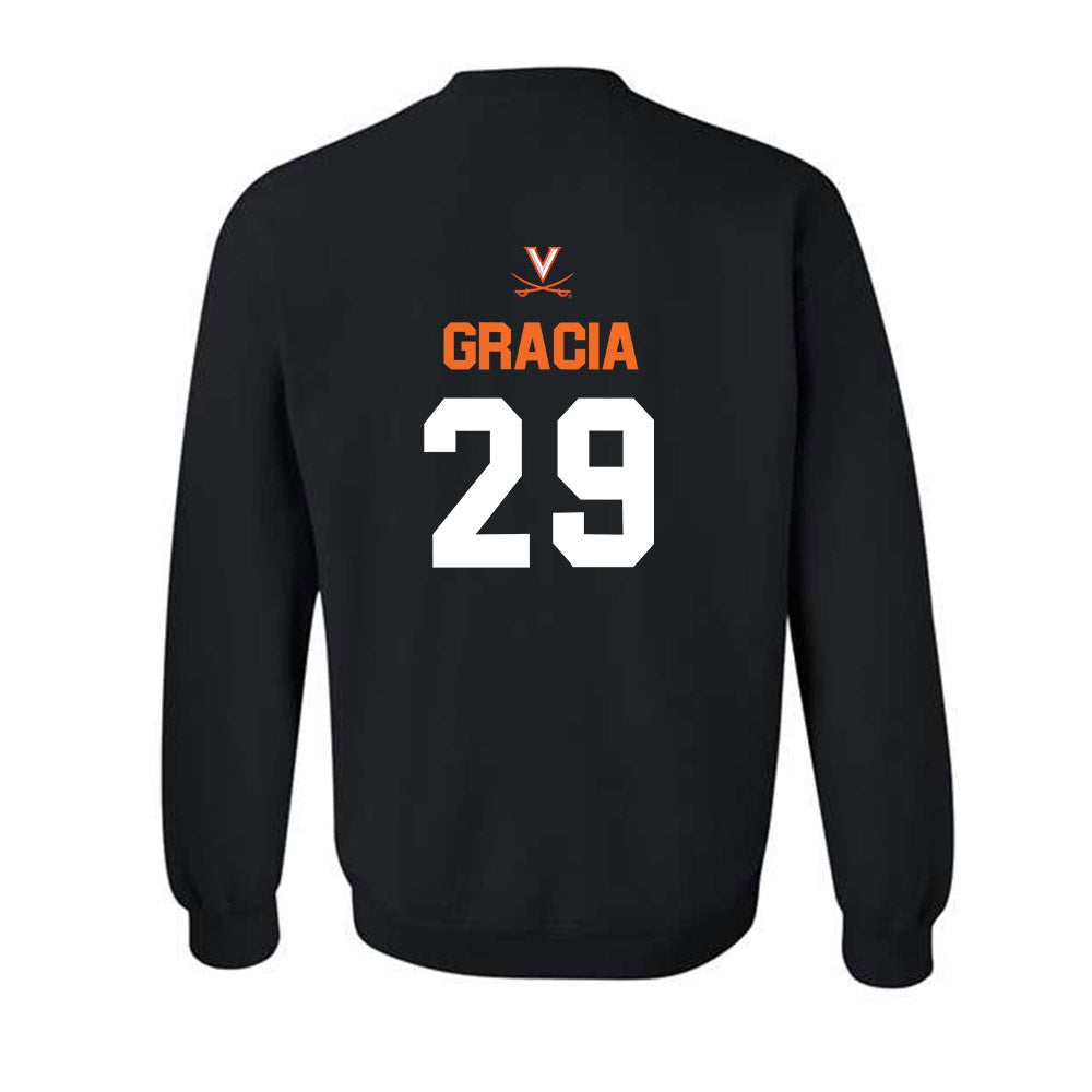 Virginia - NCAA Baseball : AJ Gracia - Sport Shersey Crewneck Sweatshirt-1