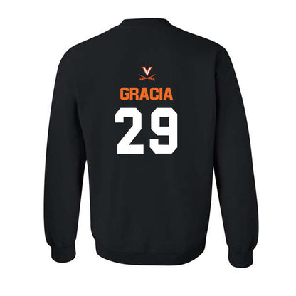 Virginia - NCAA Baseball : AJ Gracia - Sport Shersey Crewneck Sweatshirt-1