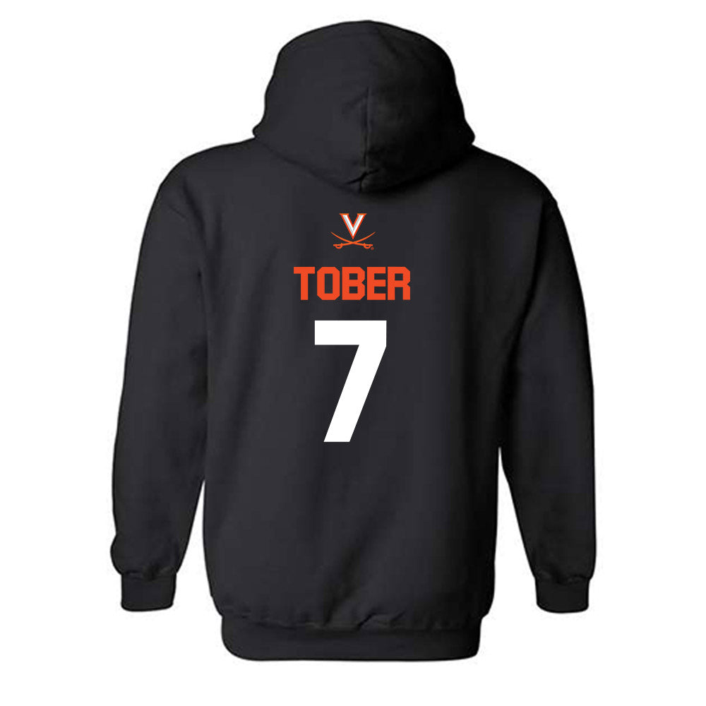 Virginia - NCAA Softball : Hannah Tober - Sports Shersey Hooded Sweatshirt-1