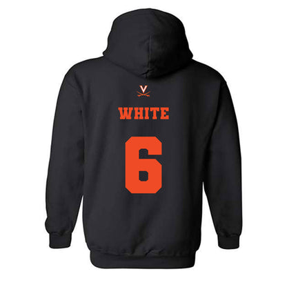Virginia - NCAA Men's Basketball : Jacari White - Fashion Shersey Hooded Sweatshirt-1