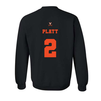 Virginia - NCAA Football : Donavon Platt - Fashion Shersey Crewneck Sweatshirt-1