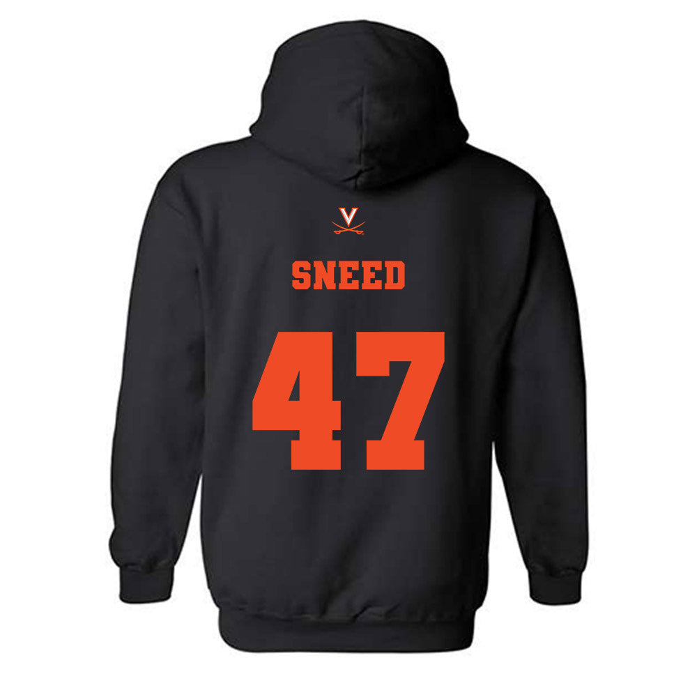 Virginia - NCAA Football : Gabe Sneed - Fashion Shersey Hooded Sweatshirt-1