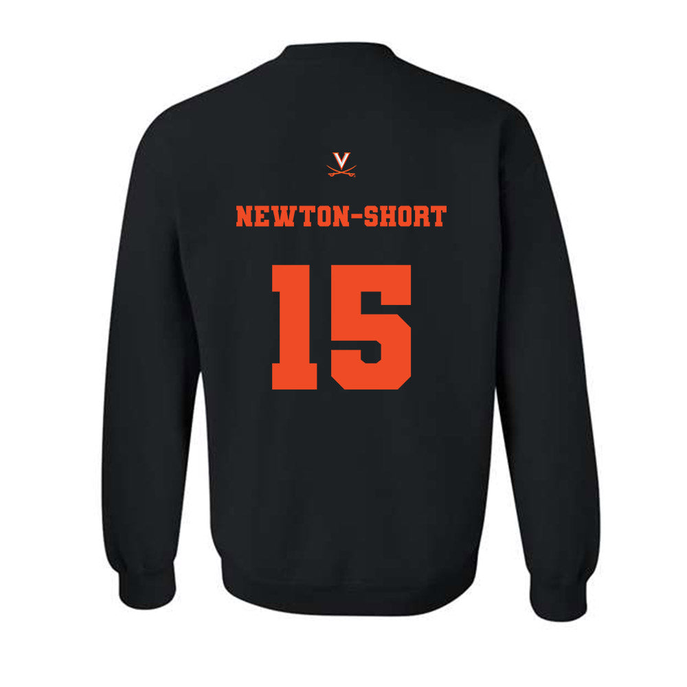 Virginia - NCAA Football : Dillon newton-short - Fashion Shersey Crewneck Sweatshirt-1