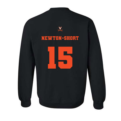 Virginia - NCAA Football : Dillon newton-short - Fashion Shersey Crewneck Sweatshirt-1