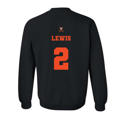 Virginia - NCAA Football : Peyton Lewis - Fashion Shersey Crewneck Sweatshirt-1