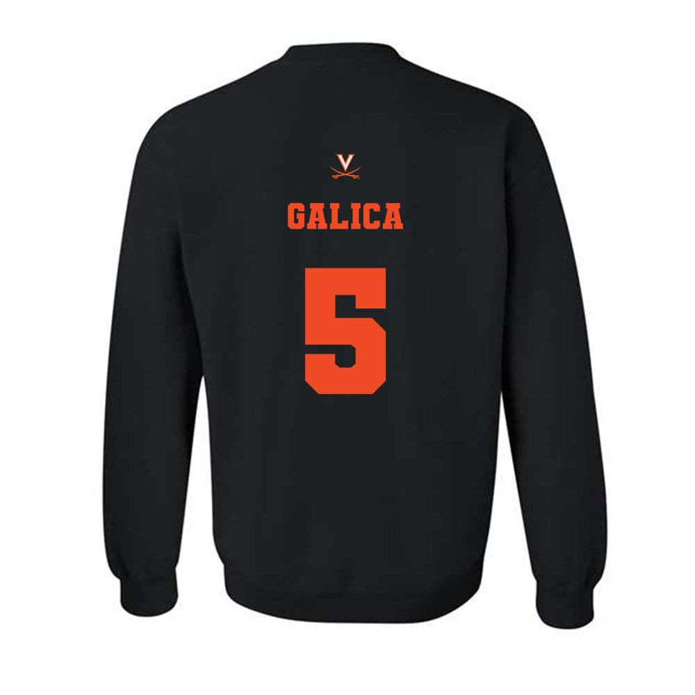 Virginia - NCAA Women's Lacrosse : Kate Galica - Fashion Shersey Crewneck Sweatshirt-1