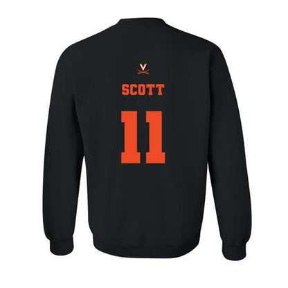 Virginia - NCAA Women's Volleyball : Hannah Scott - Fashion Shersey Crewneck Sweatshirt-1