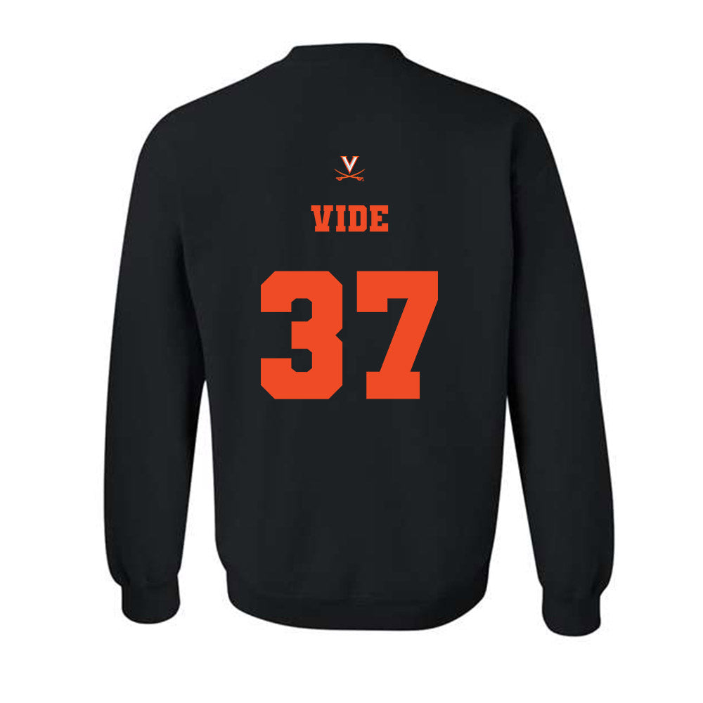 Virginia - NCAA Men's Basketball : Jan Vide - Fashion Shersey Crewneck Sweatshirt-1