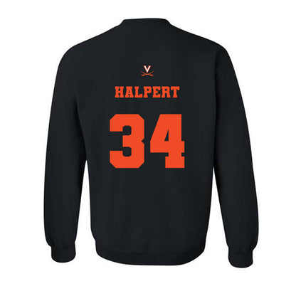 Virginia - NCAA Men's Lacrosse : Charlie Halpert - Fashion Shersey Crewneck Sweatshirt-1