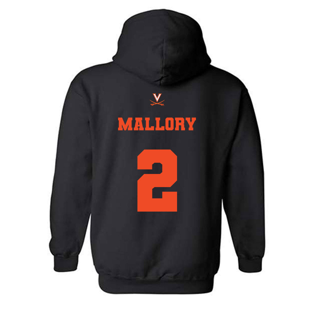 Virginia - NCAA Men's Basketball : Chance Mallory - Fashion Shersey Hooded Sweatshirt-1