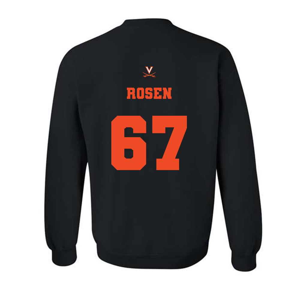 Virginia - NCAA Football : Will Rosen - Fashion Shersey Crewneck Sweatshirt-1