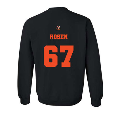 Virginia - NCAA Football : Will Rosen - Fashion Shersey Crewneck Sweatshirt-1