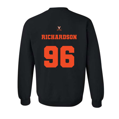 Virginia - NCAA Football : JaySean Richardson - Fashion Shersey Crewneck Sweatshirt-1