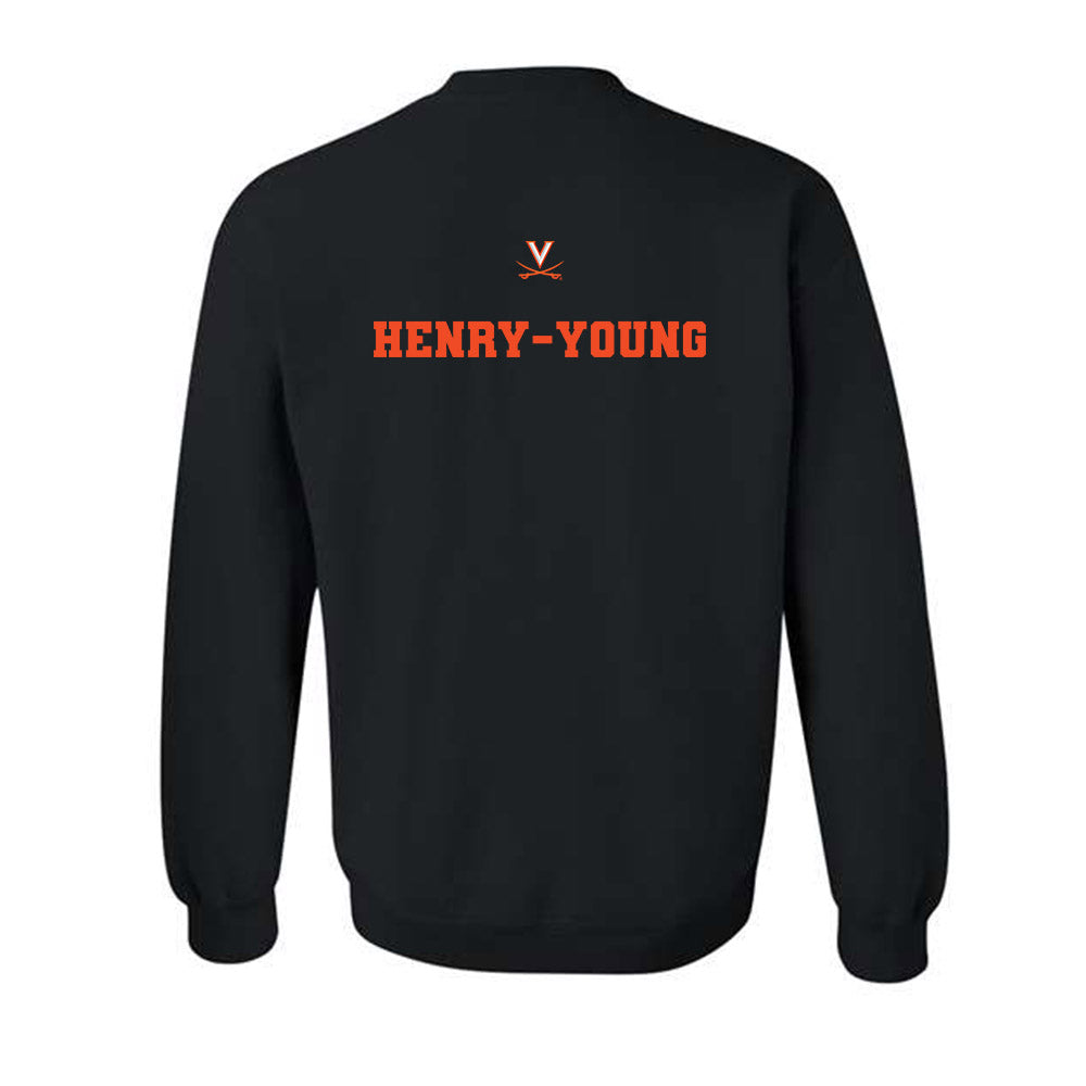 Virginia - NCAA Football : Darrion Henry-Young - Fashion Shersey Crewneck Sweatshirt-1