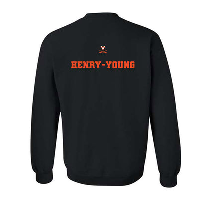 Virginia - NCAA Football : Darrion Henry-Young - Fashion Shersey Crewneck Sweatshirt-1