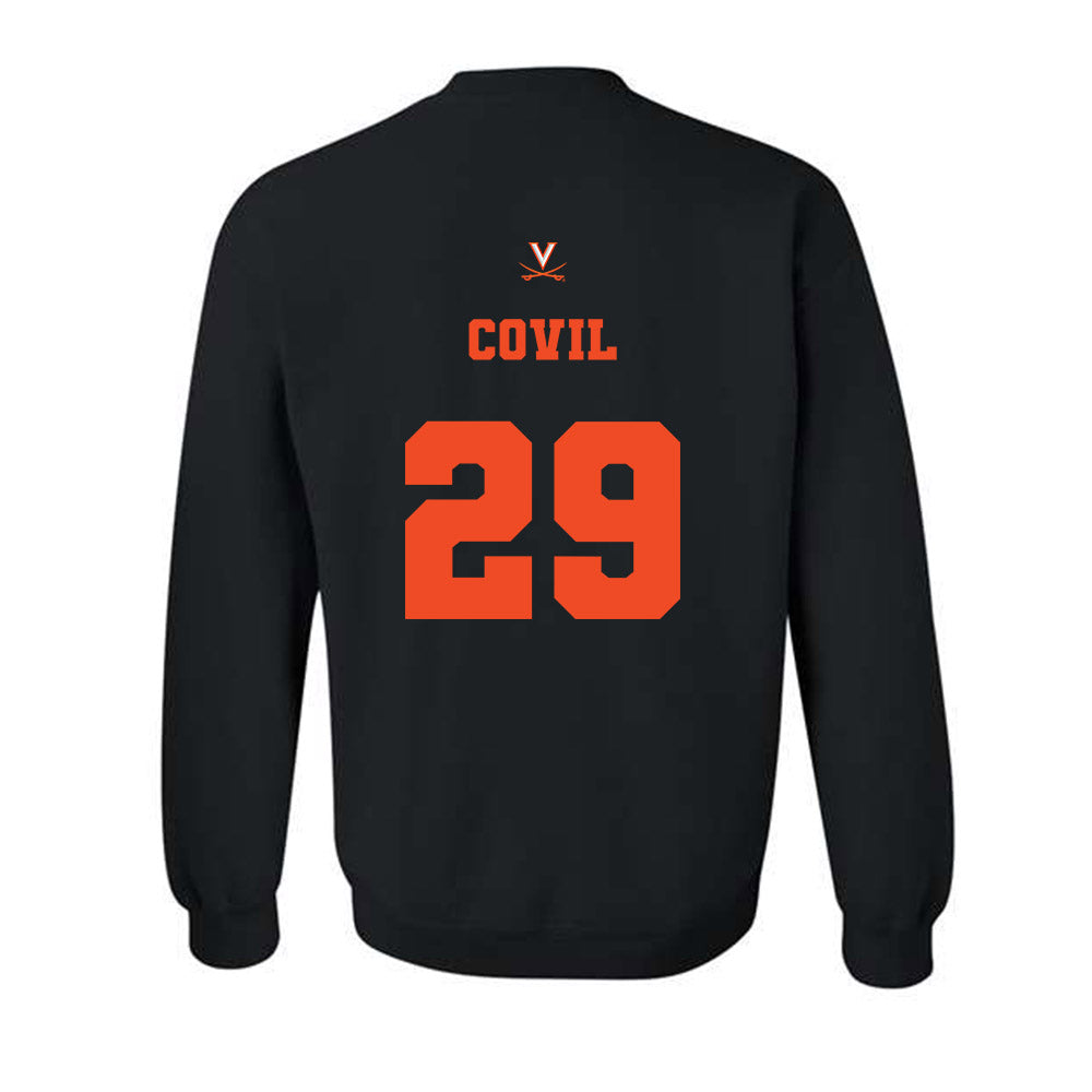 Virginia - NCAA Football : Jayden Covil - Fashion Shersey Crewneck Sweatshirt-1
