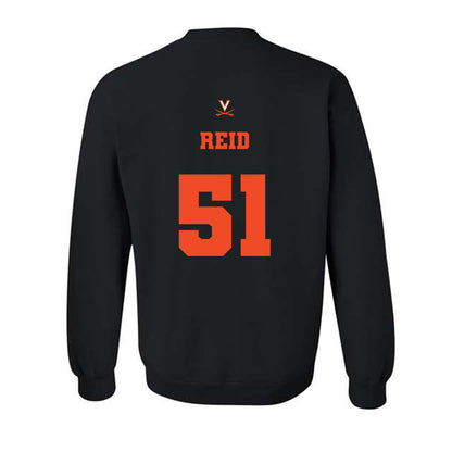 Virginia - NCAA Football : Grayson Reid - Fashion Shersey Crewneck Sweatshirt-1