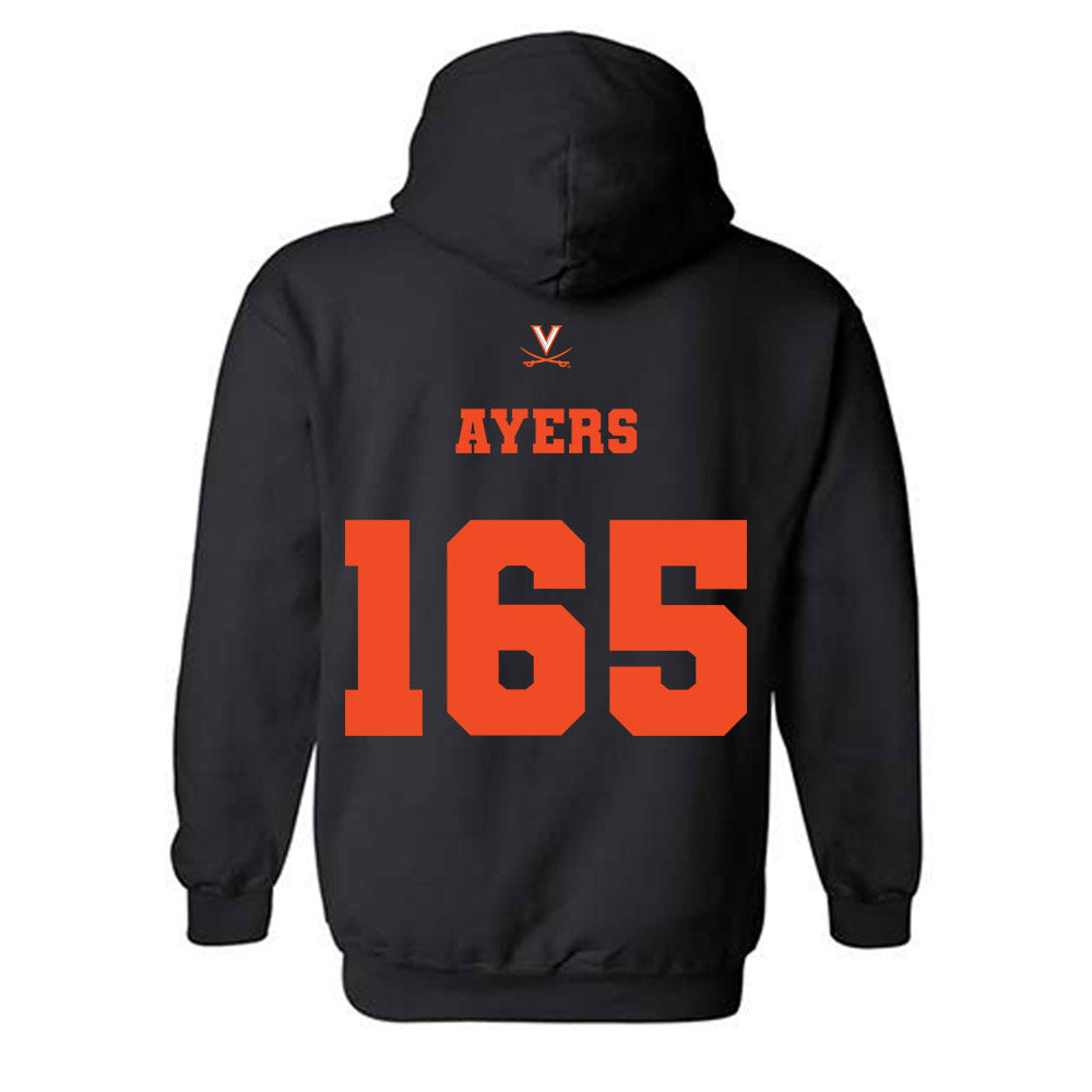 Virginia - NCAA Wrestling : Macon Ayers - Fashion Shersey Hooded Sweatshirt-1