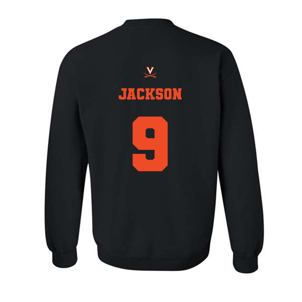 Virginia - NCAA Football : Jermarian Jackson - Fashion Shersey Crewneck Sweatshirt-1