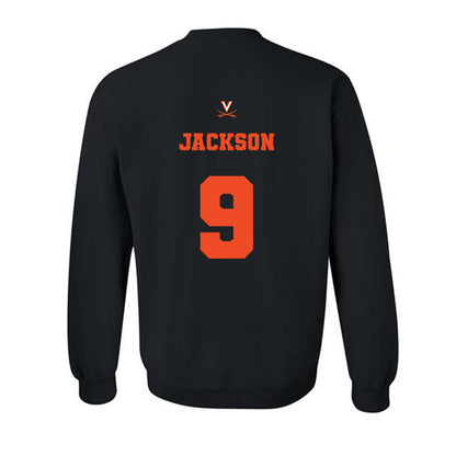Virginia - NCAA Football : Jermarian Jackson - Fashion Shersey Crewneck Sweatshirt-1