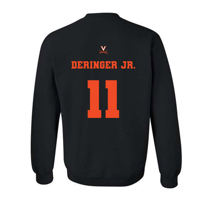 Virginia - NCAA Men's Lacrosse : James Deringer Jr. - Fashion Shersey Crewneck Sweatshirt-1