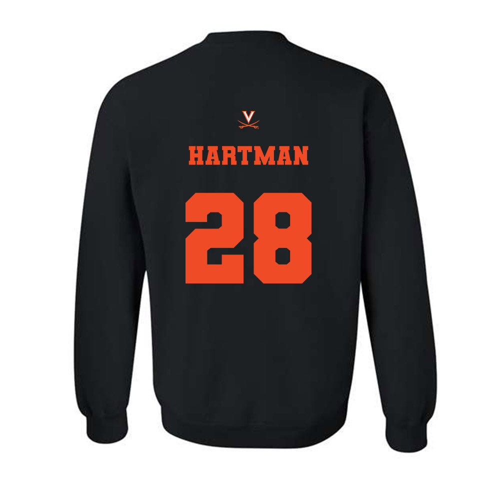 Virginia - NCAA Baseball : Lucas Hartman - Fashion Shersey Crewneck Sweatshirt-1