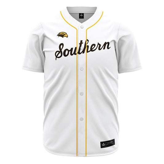 Southern Miss - NCAA Baseball : Ty Long - Cream Jersey-0