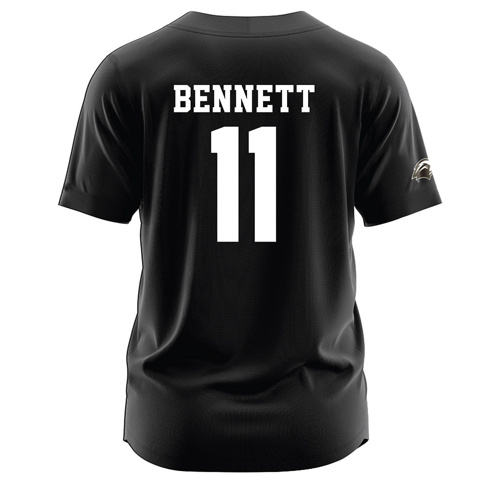 Southern Miss - NCAA Softball : Halle Bennett - Black Jersey-1