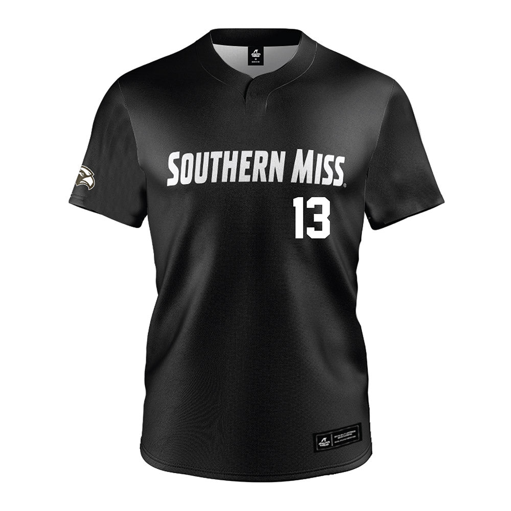 Southern Miss - NCAA Softball : Anna Sawyer - Black Jersey-0