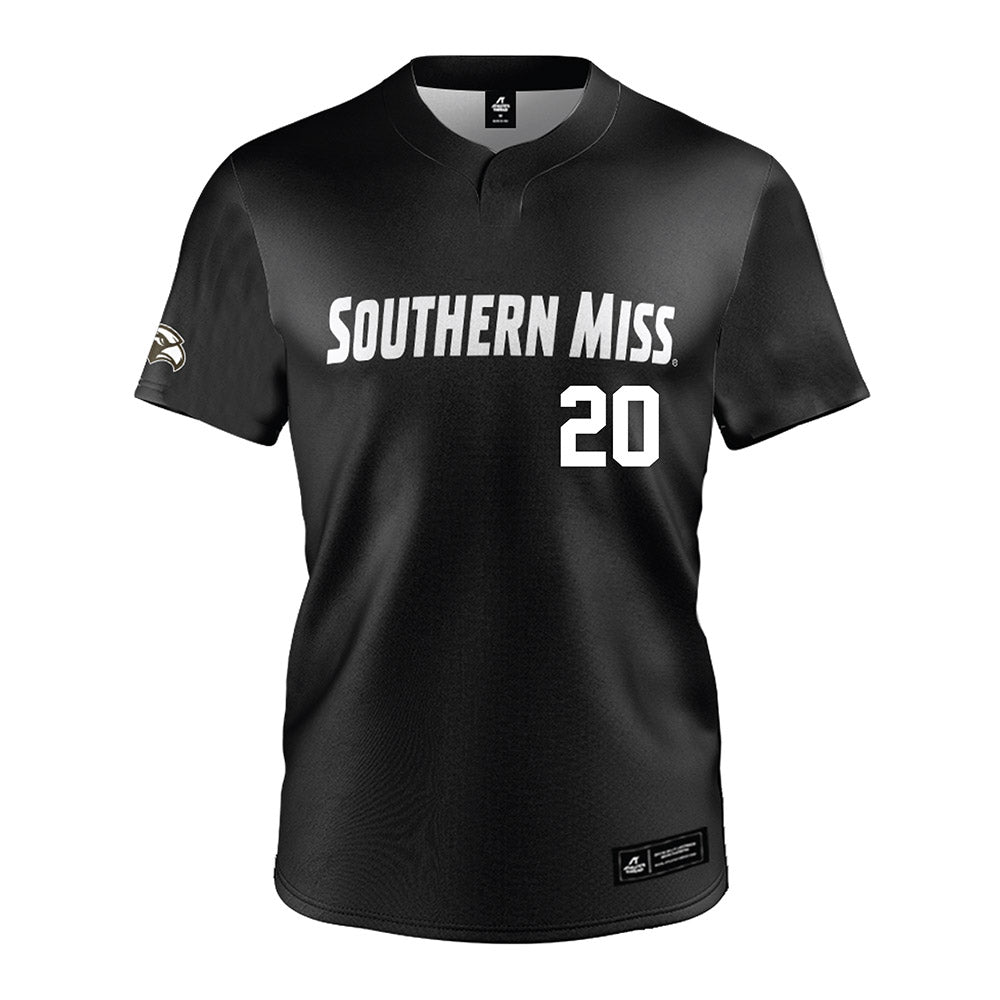 Southern Miss - NCAA Softball : Ac Cox - Black Jersey-0