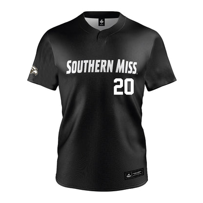 Southern Miss - NCAA Softball : Ac Cox - Black Jersey-0