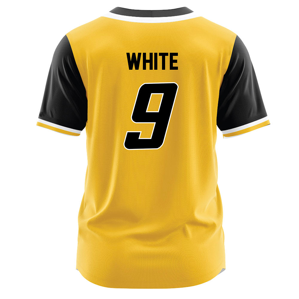 Southern Miss - NCAA Softball : BrookLynn White - Gold Jersey-1