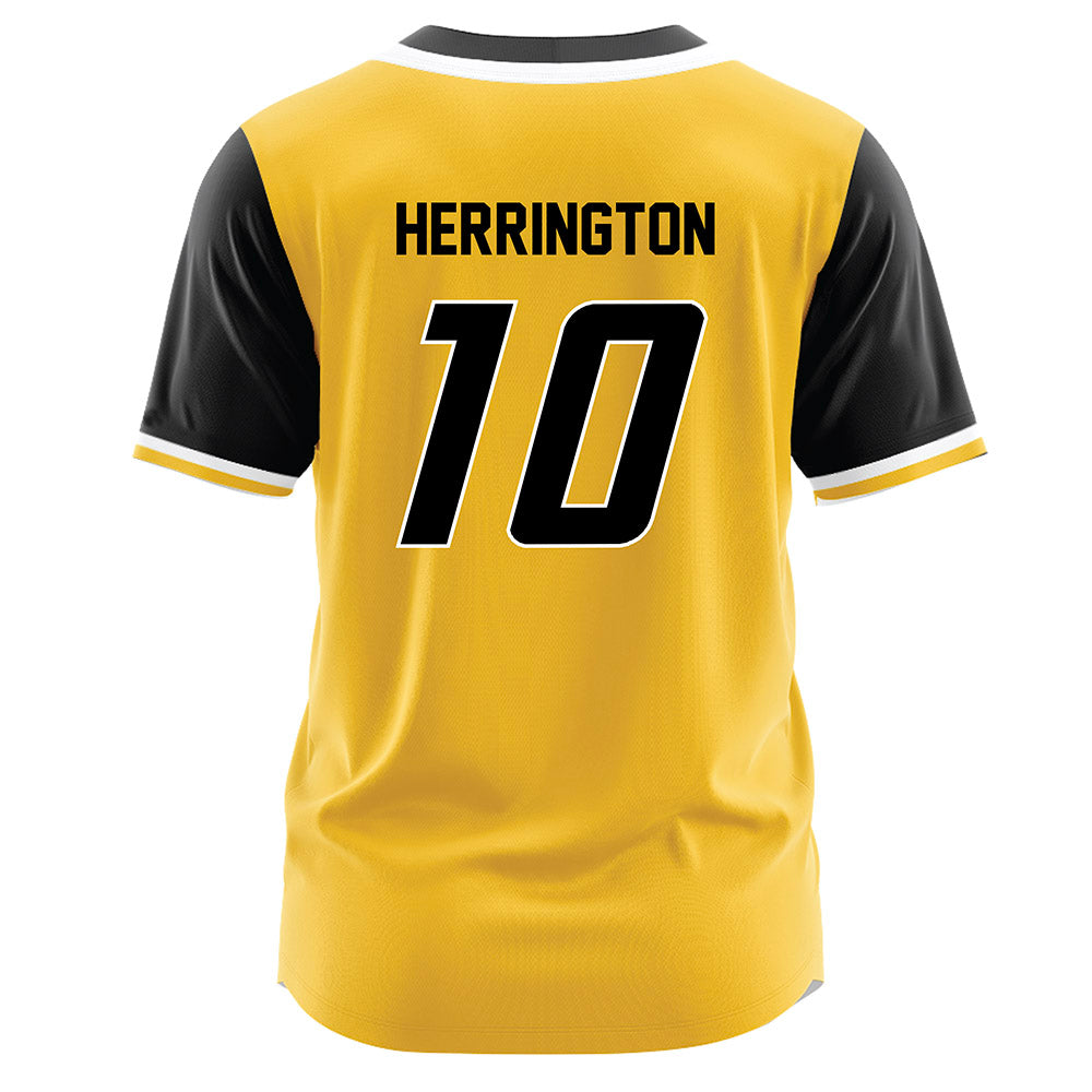 Southern Miss - NCAA Softball : Natalie Herrington - Gold Jersey-1