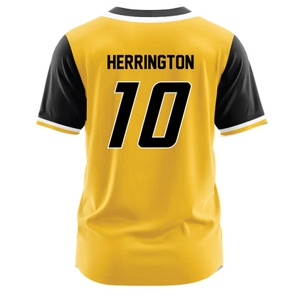 Southern Miss - NCAA Softball : Natalie Herrington - Gold Jersey-1