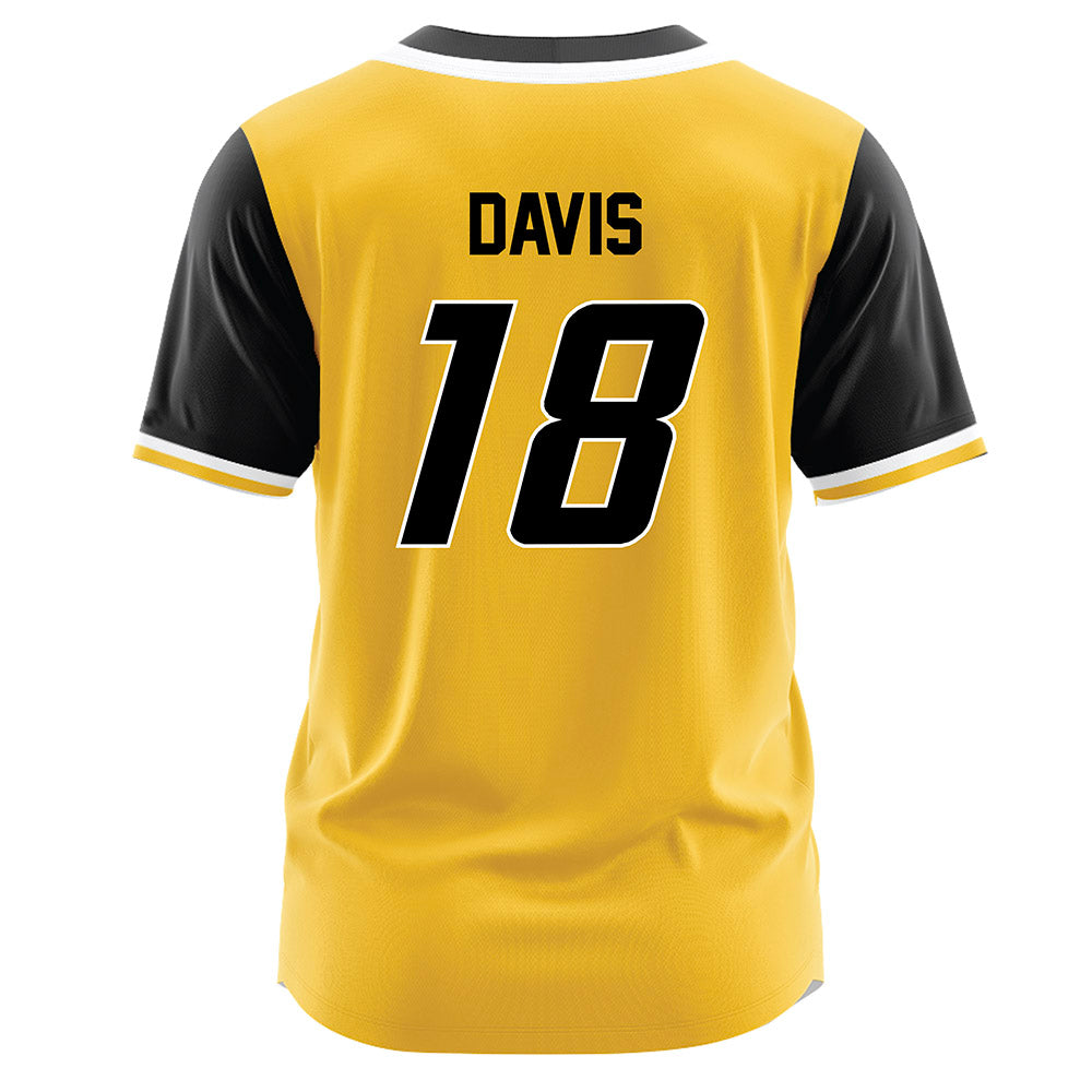 Southern Miss - NCAA Softball : McCall Davis - Gold Jersey-1