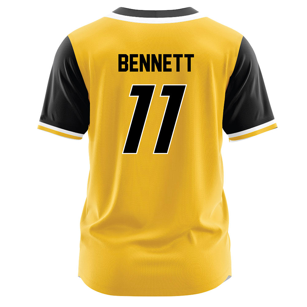 Southern Miss - NCAA Softball : Halle Bennett - Gold Jersey-1