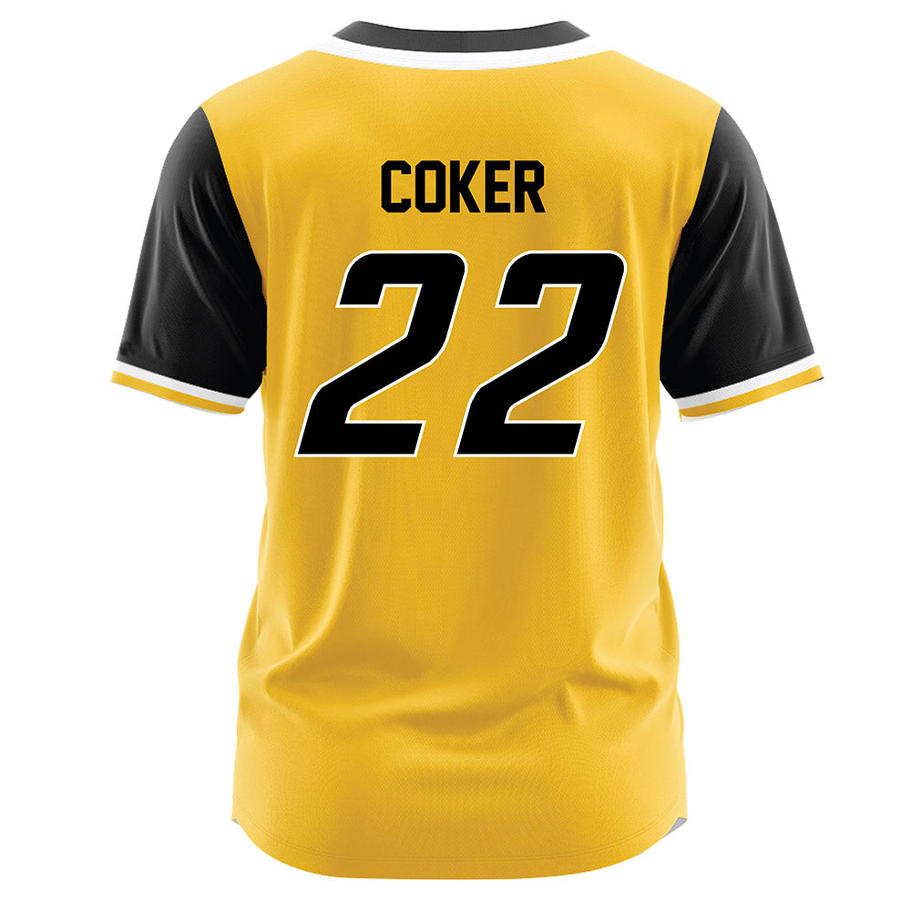 Southern Miss - NCAA Softball : Issie Coker - Gold Jersey-1
