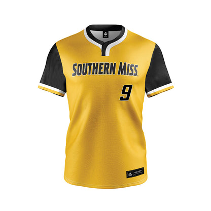 Southern Miss - NCAA Softball : BrookLynn White - Gold Jersey-0