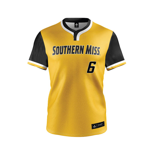 Southern Miss - NCAA Softball : Kinsley Gordon - Gold Jersey-0