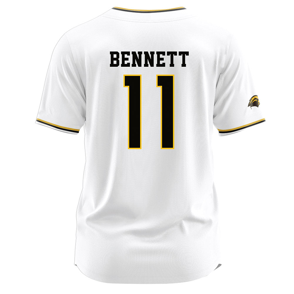 Southern Miss - NCAA Softball : Halle Bennett - White Jersey-1