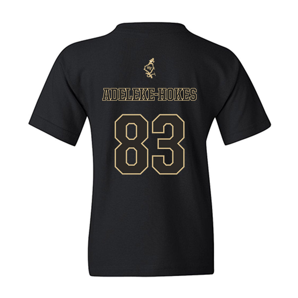 Wake Forest - NCAA Football : Kobe Adeleke-Hokes - Youth T-Shirt-1
