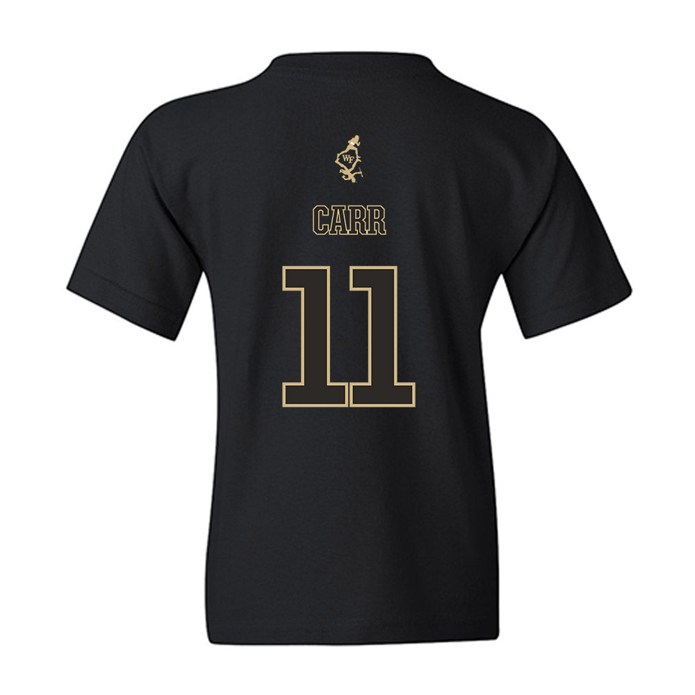 Wake Forest - NCAA Football : Ny Carr - Youth T-Shirt-1