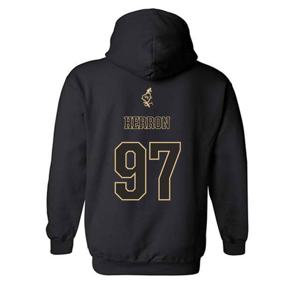 Wake Forest - NCAA Football : Matthew Herron - Hooded Sweatshirt-1