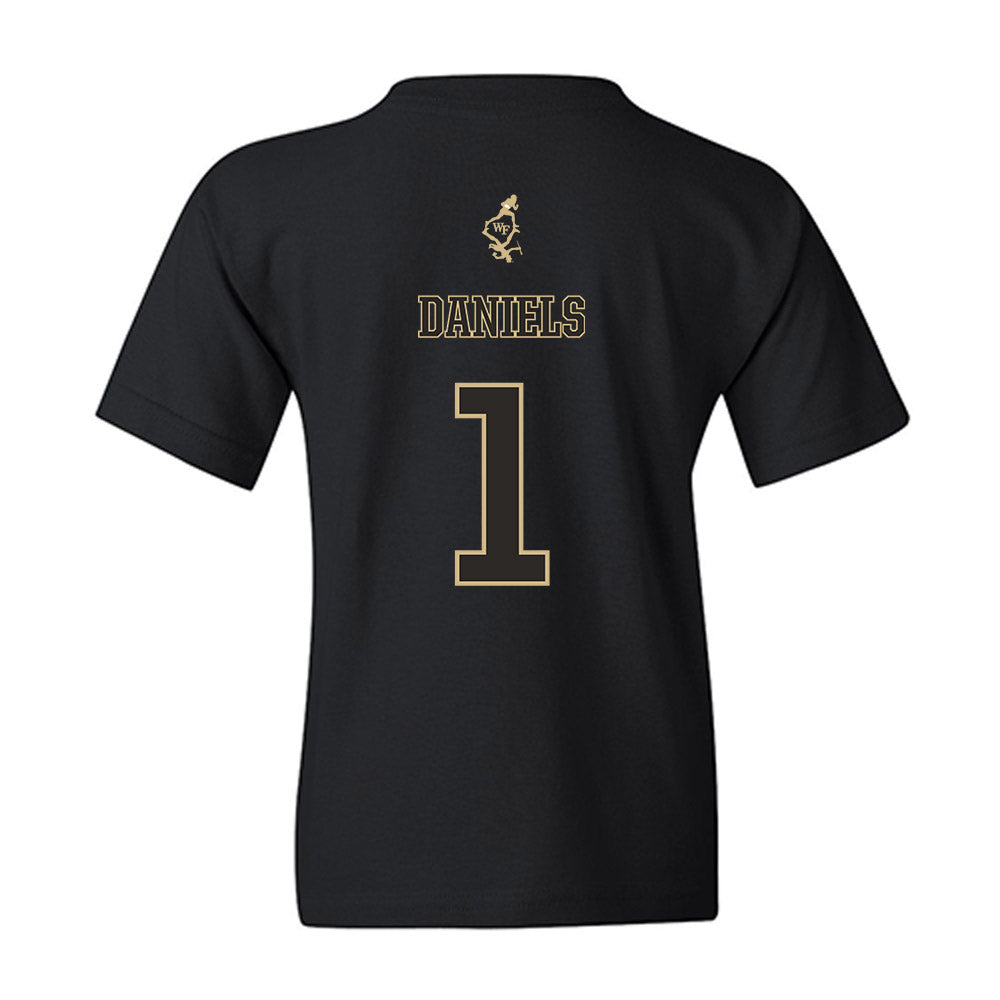Wake Forest - NCAA Football : Kahnen Daniels - Youth T-Shirt-1